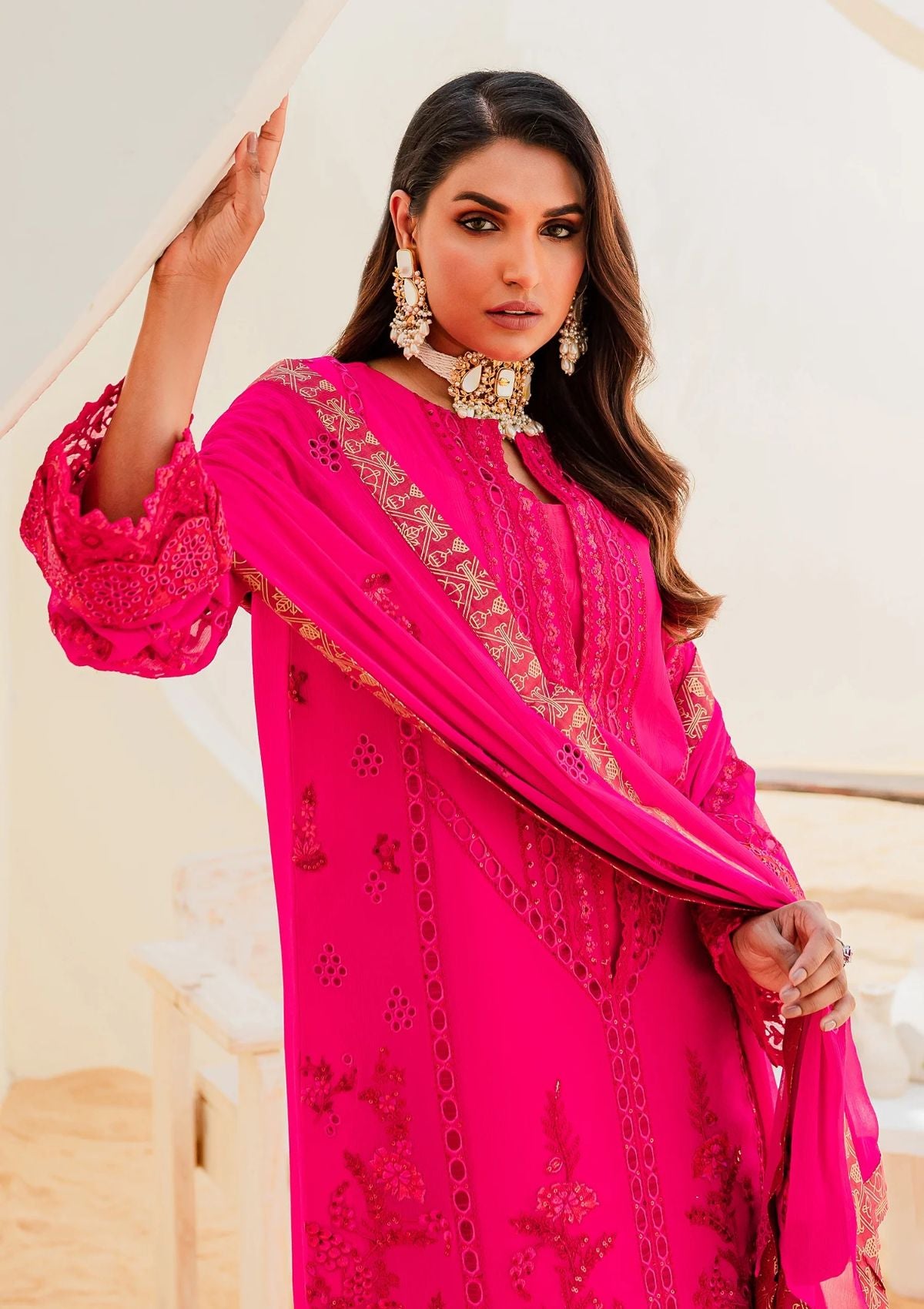 Formal Collection - Mashq - Sejal - Chiffon - BEETROOT PURPLE (QS23-503)