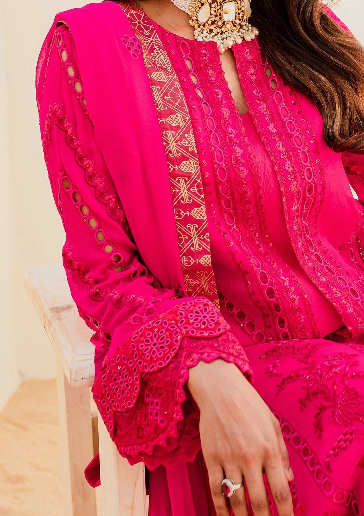 Formal Collection - Mashq - Sejal - Chiffon - BEETROOT PURPLE (QS23-503)