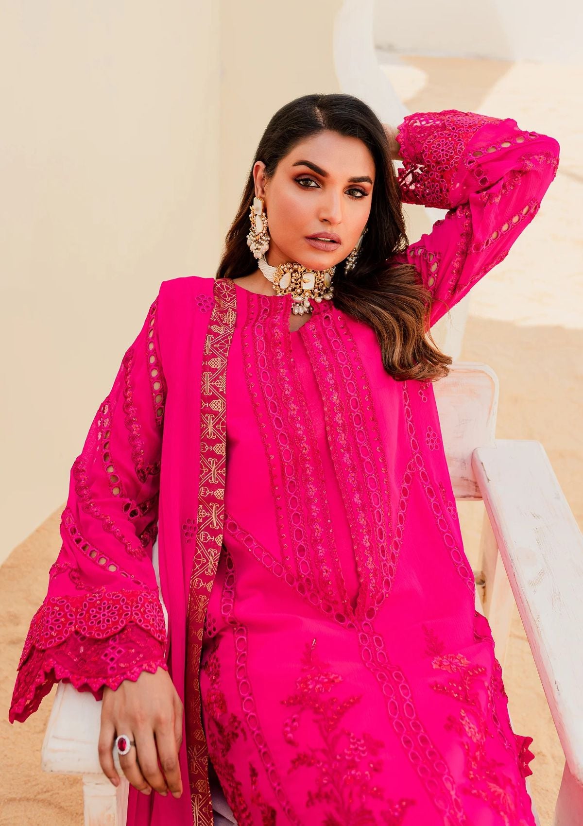 Formal Collection - Mashq - Sejal - Chiffon - BEETROOT PURPLE (QS23-503)