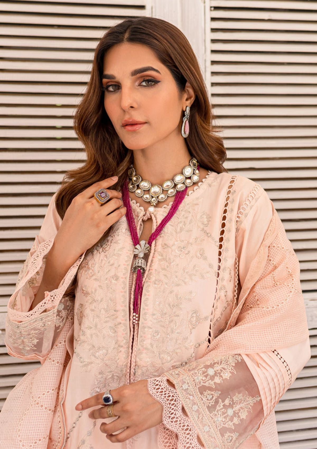 Lawn Collection - Maryum N Maria - Jashan-e-Eid - Pink Noveau (MLFD-139)