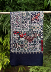 Pashmina Ari Work Scarf D - 22 - N Blue