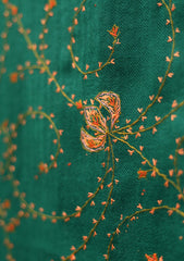 Pashmina Kashmiri Work Scarf D - 11 - Green