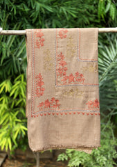 Ari Work Wool Shawl D - 80 - G Brown