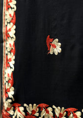 Ari Work Wool Shawl D - 74 - Black