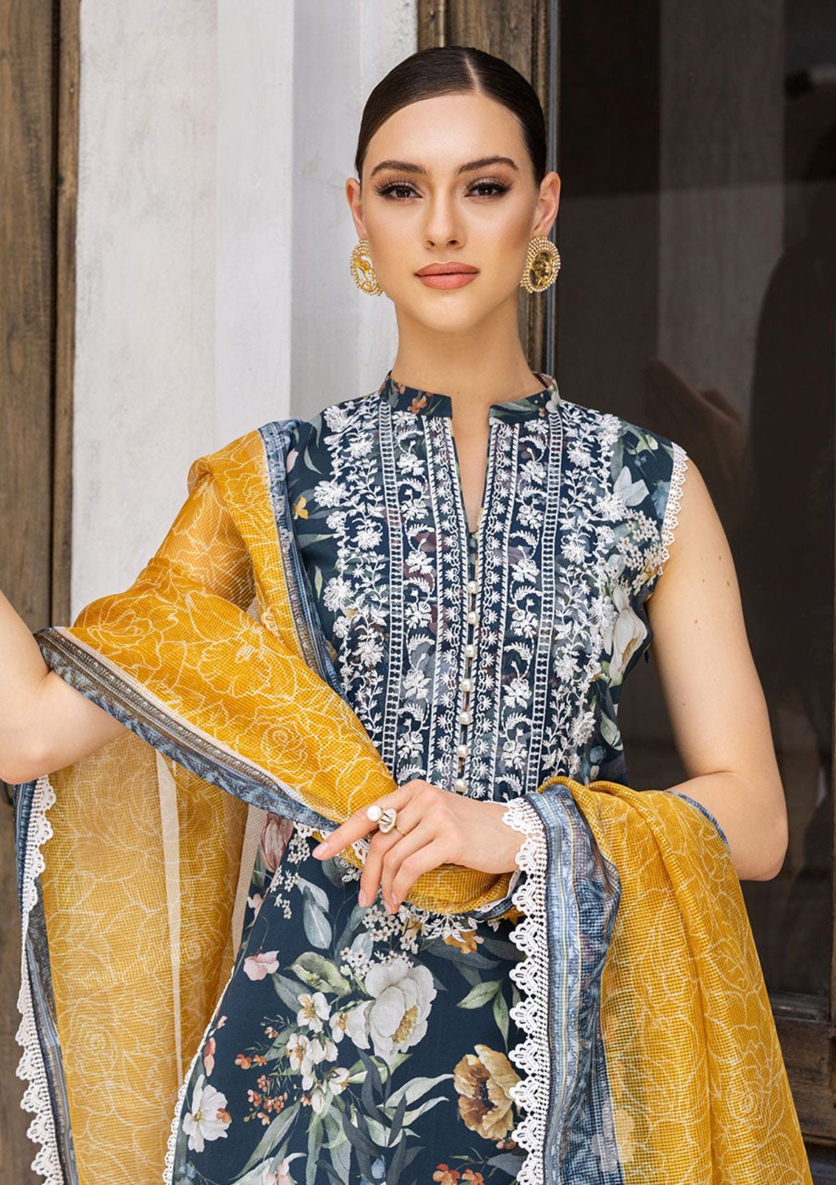 Lawn Collection - Zainab Chottani - Tahra - ZCT#1A - JADE CHARM