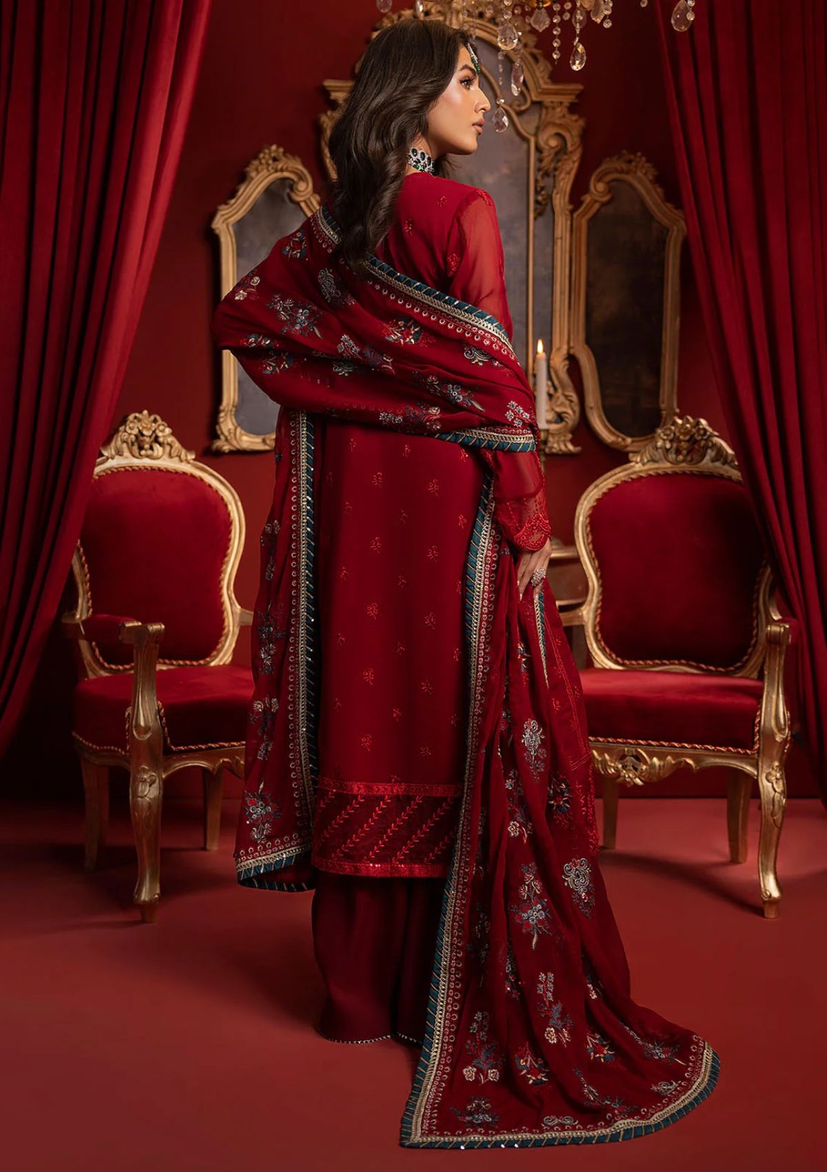 Formal Collection - Sahane - Khawab Deeda - KD#1105 - Crimson