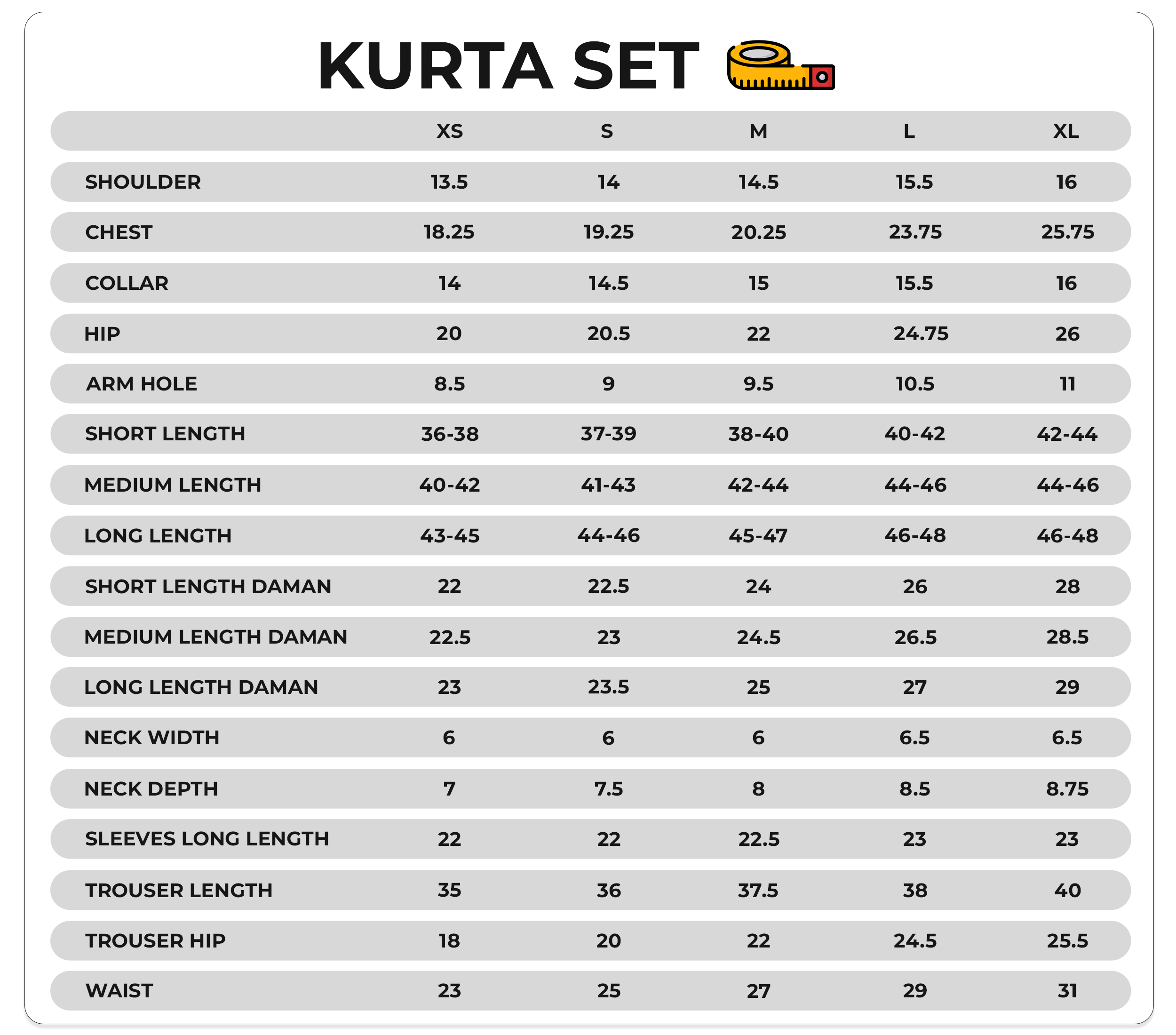 Size Chart Image