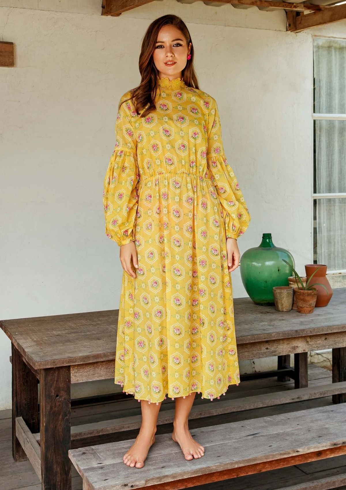 Lawn Collection - Maria B - M Basics - MB#4A - Yellow