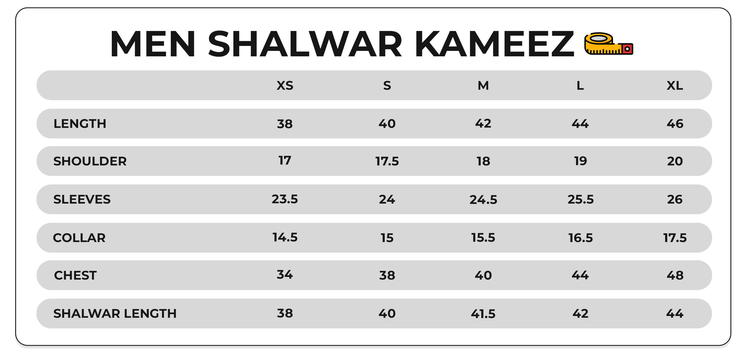 Size Chart Image