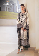 Lawn Collection - Asim Jofa - Monochrome - AM24#02