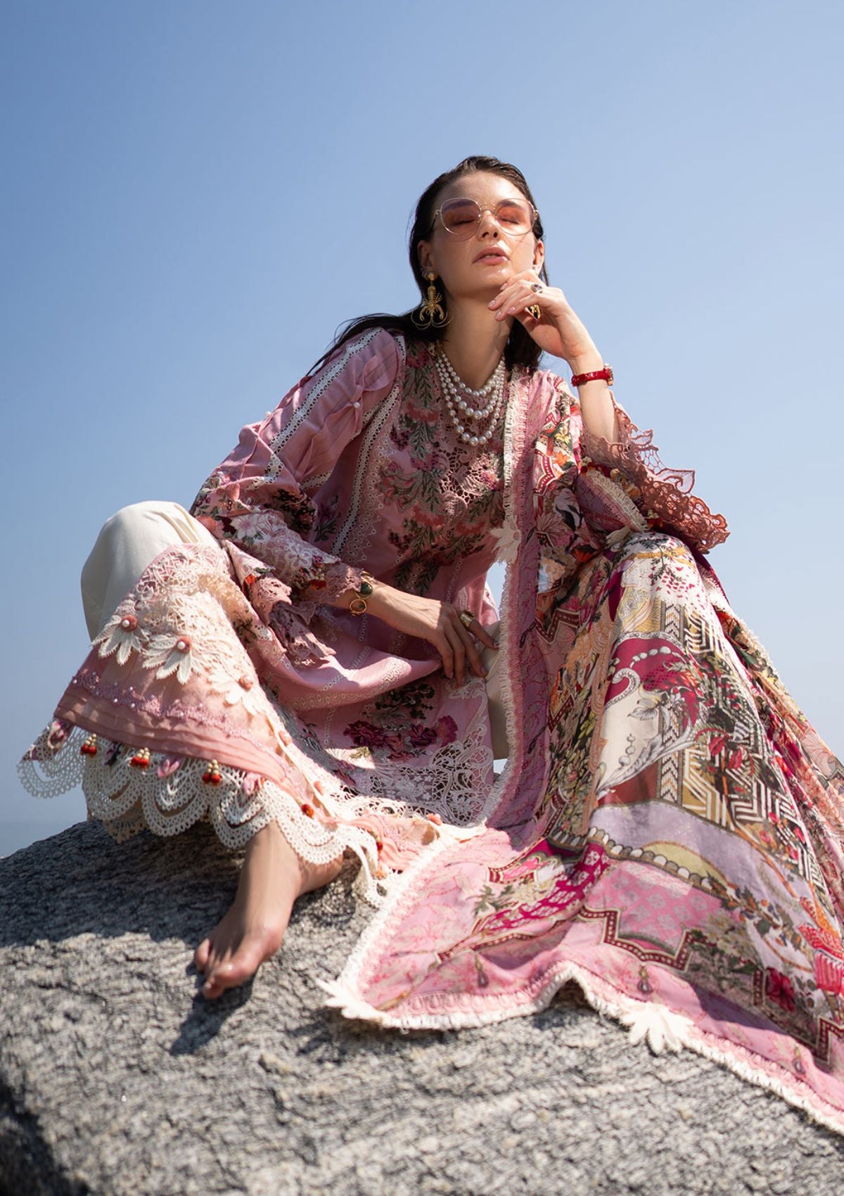 Lawn Collection - Alif - Signature - Luxury - ASL#04 - ROSY