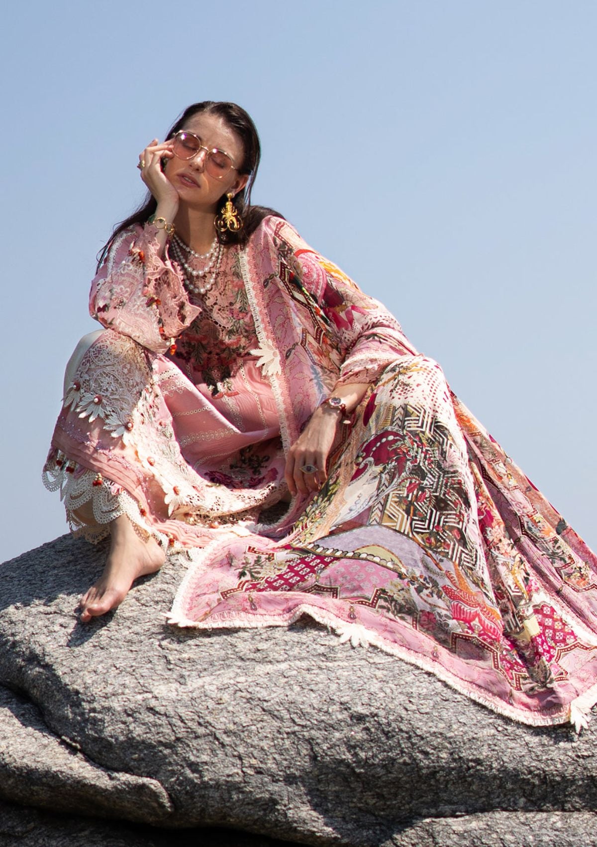 Lawn Collection - Alif - Signature - Luxury - ASL#04 - ROSY