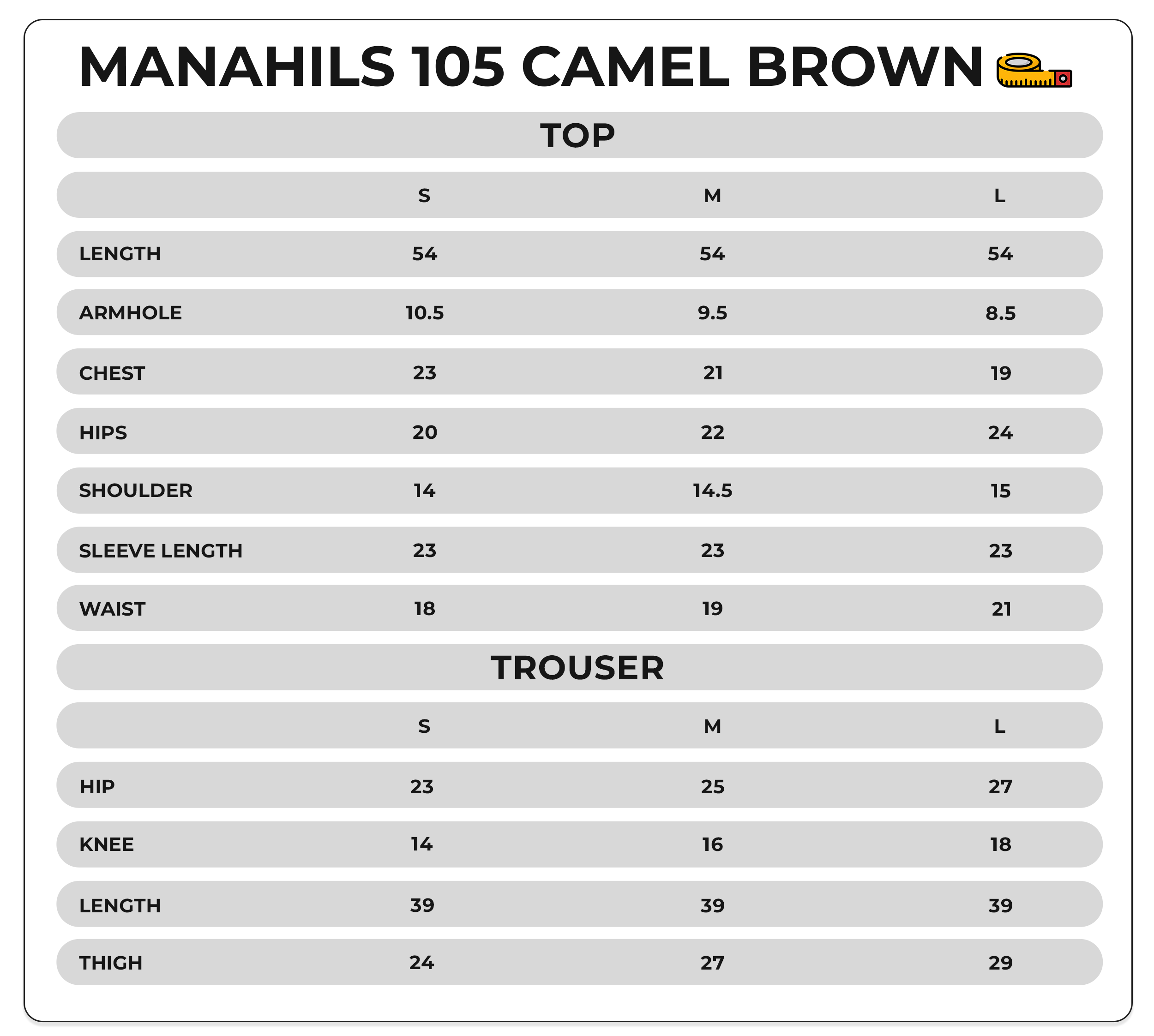 Size Chart Image