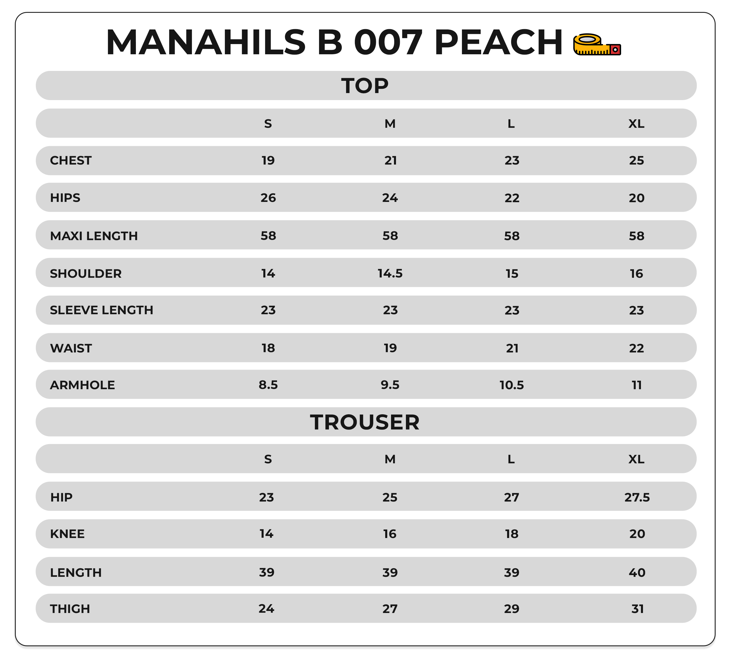 Size Chart Image