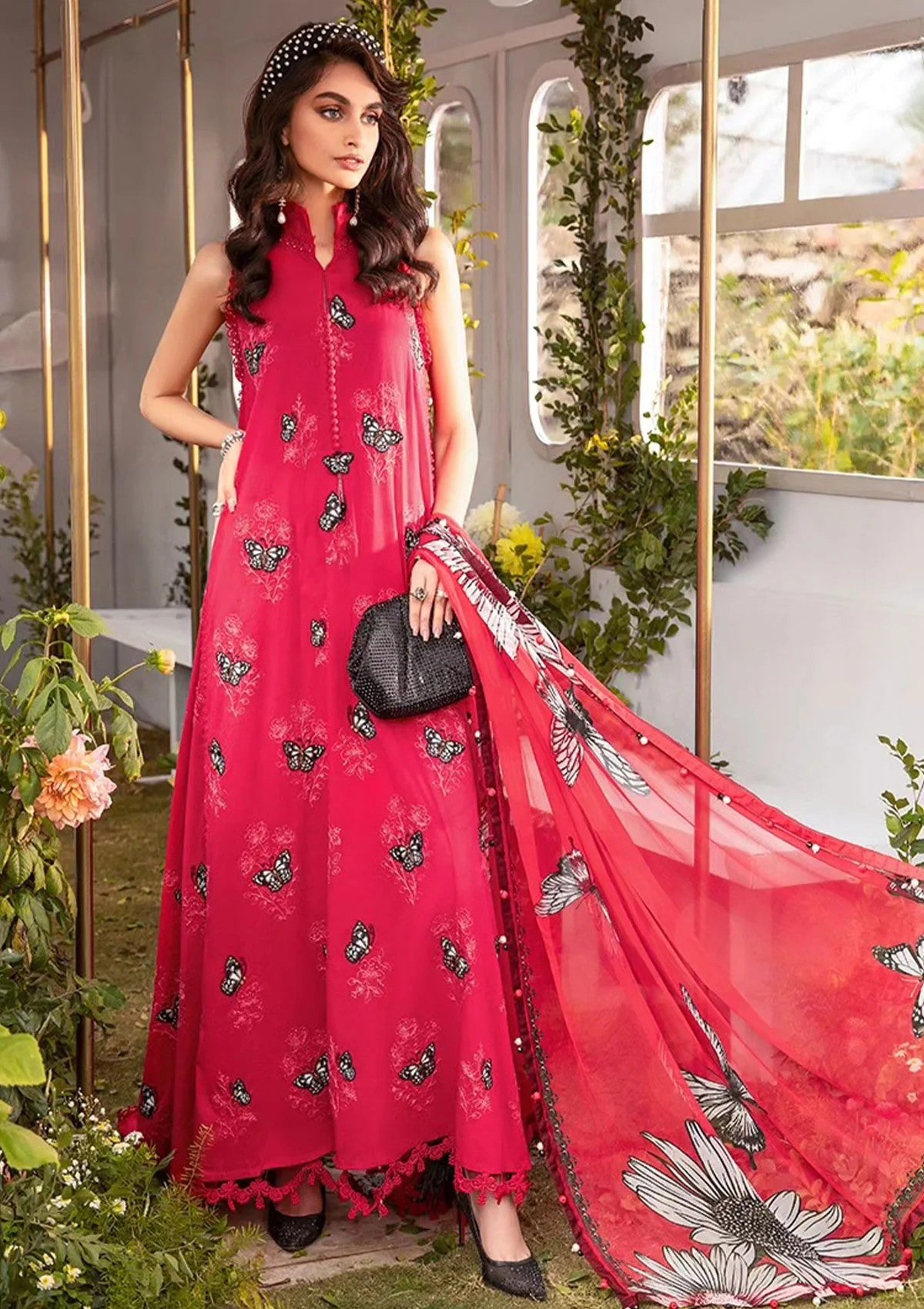 Lawn Collection Maria B M Prints Spring Summer MM245 A Saleem Fabrics Traditions