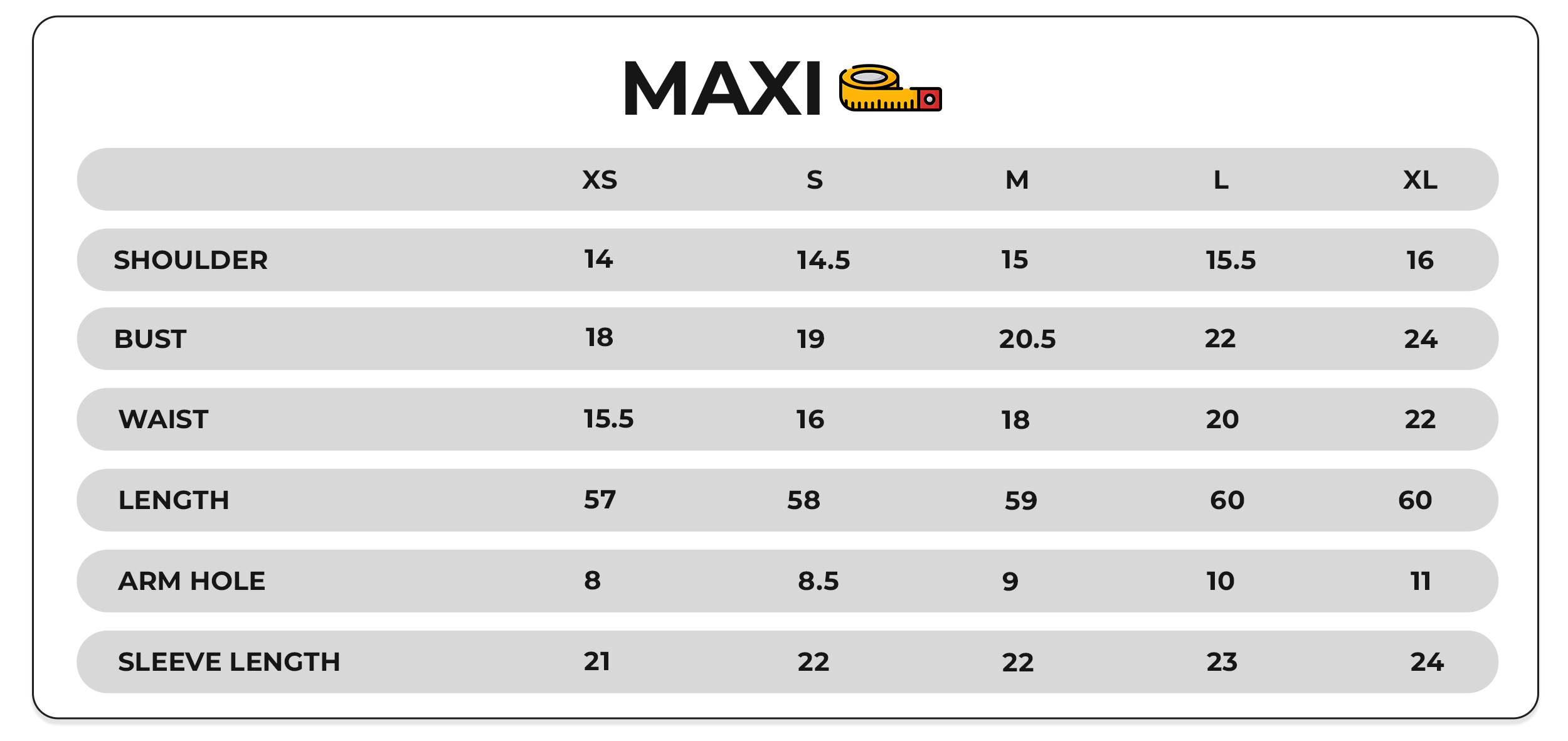 Size Chart Image