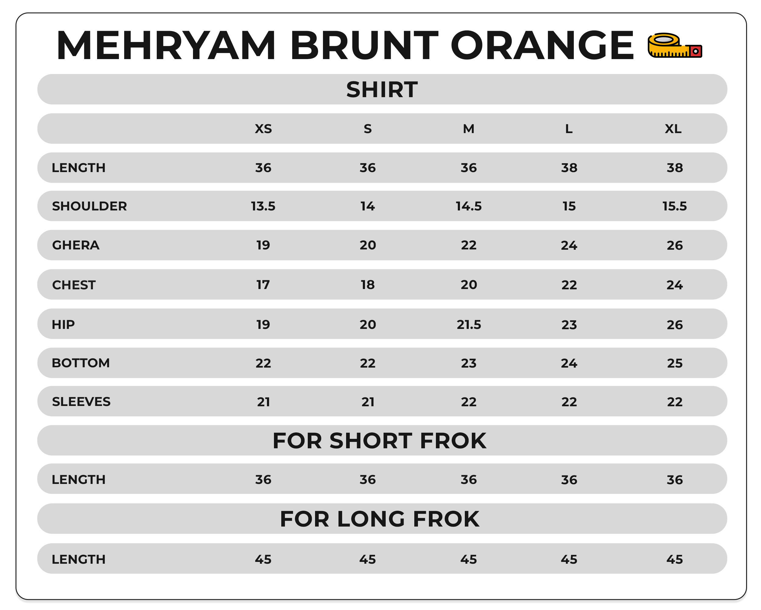 Size Chart Image