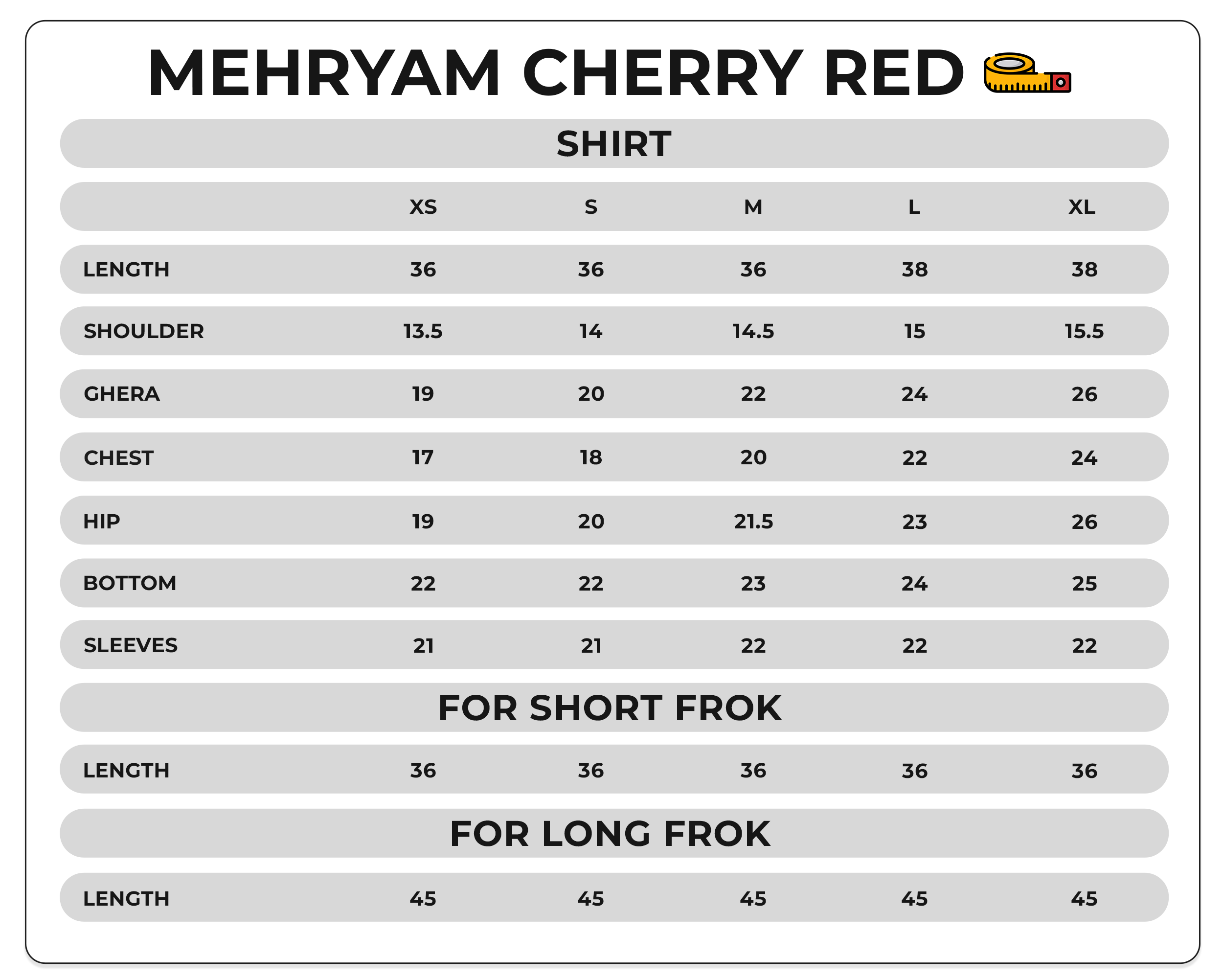 Size Chart Image