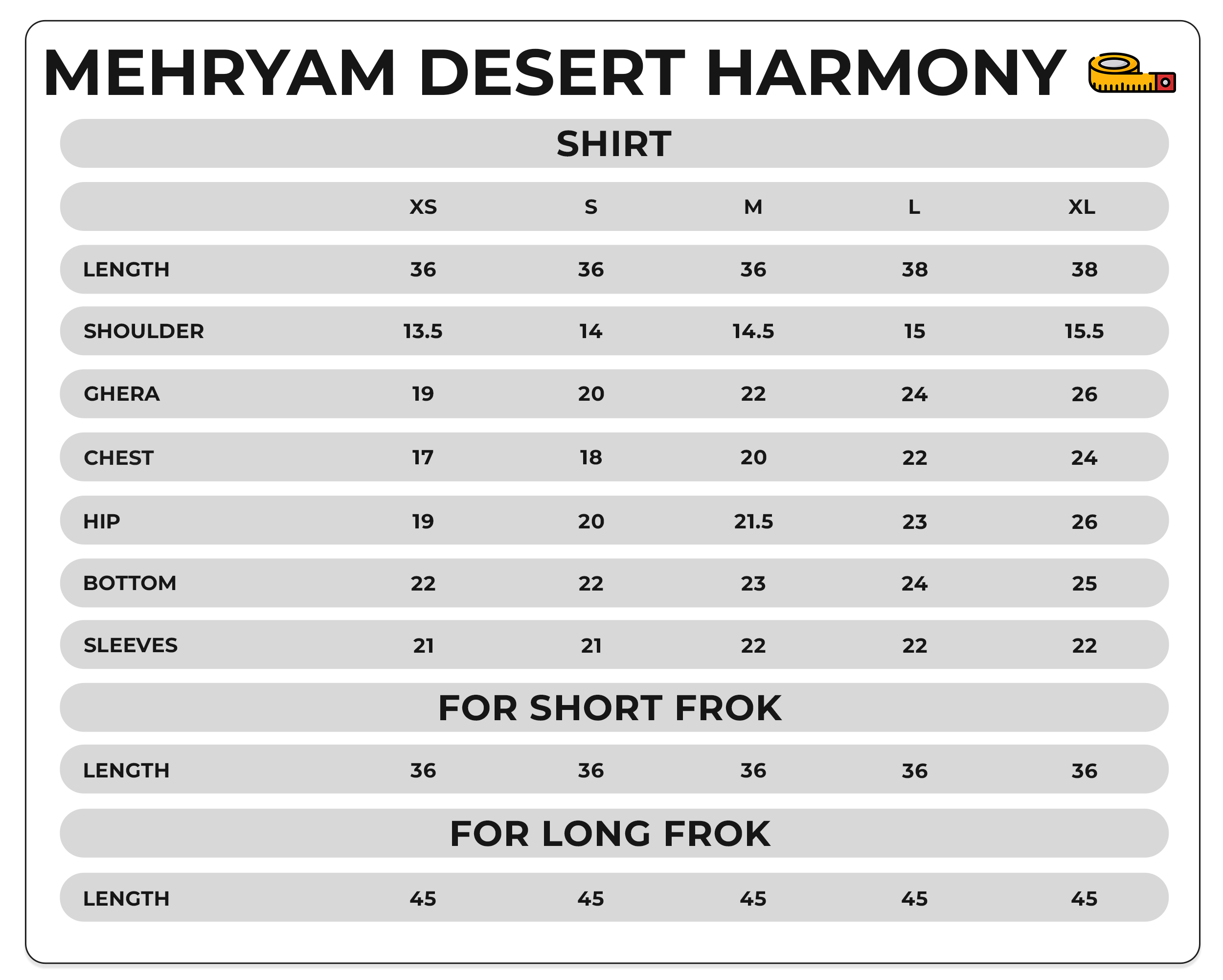 Size Chart Image