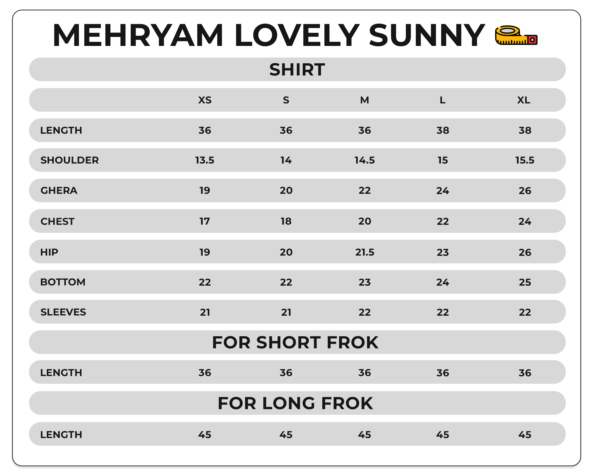 Size Chart Image