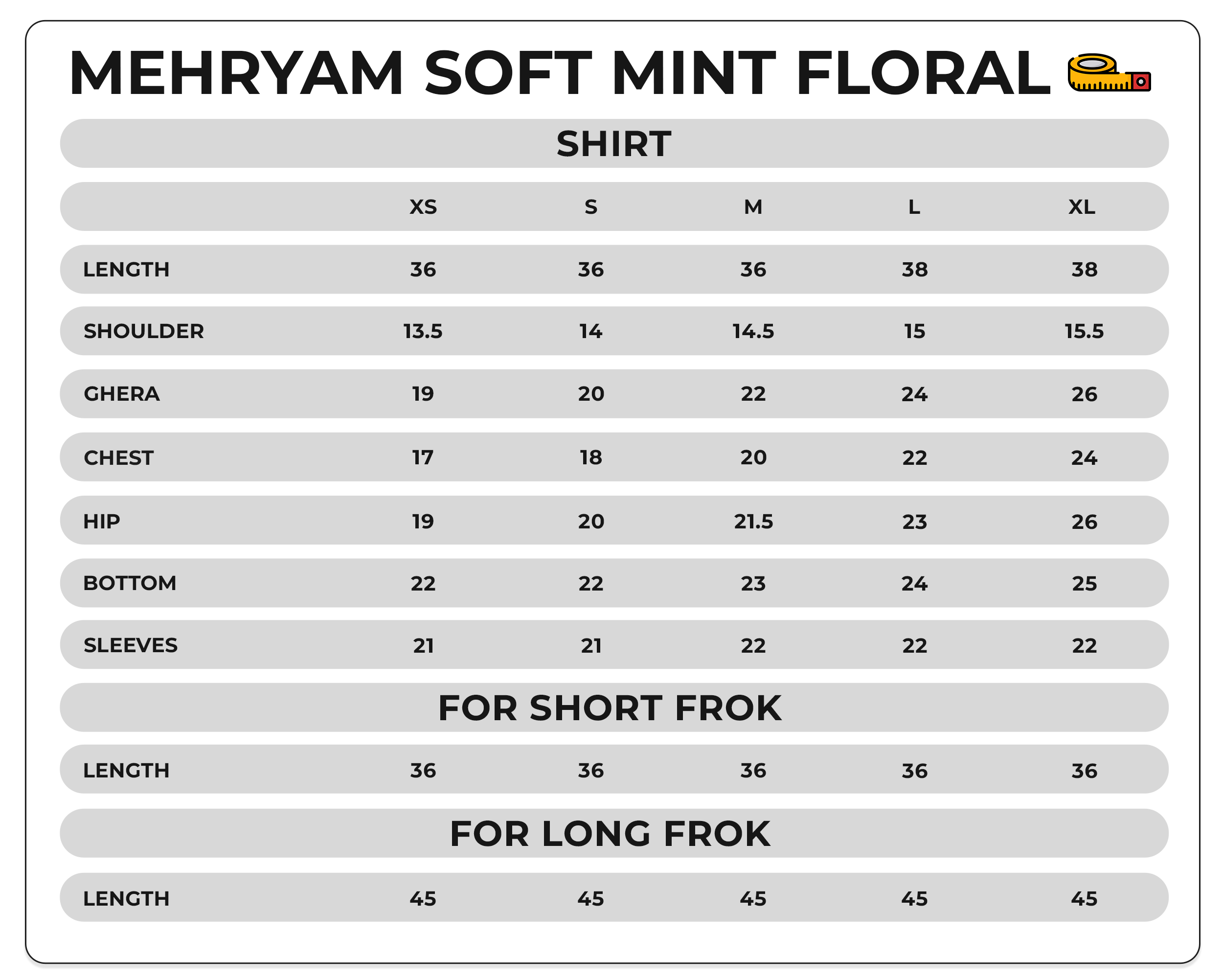 Size Chart Image