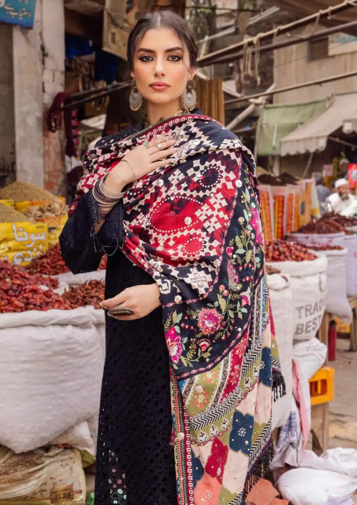 Winter Collection - Nureh - Baazar - Emb Chikankari - NE# 52