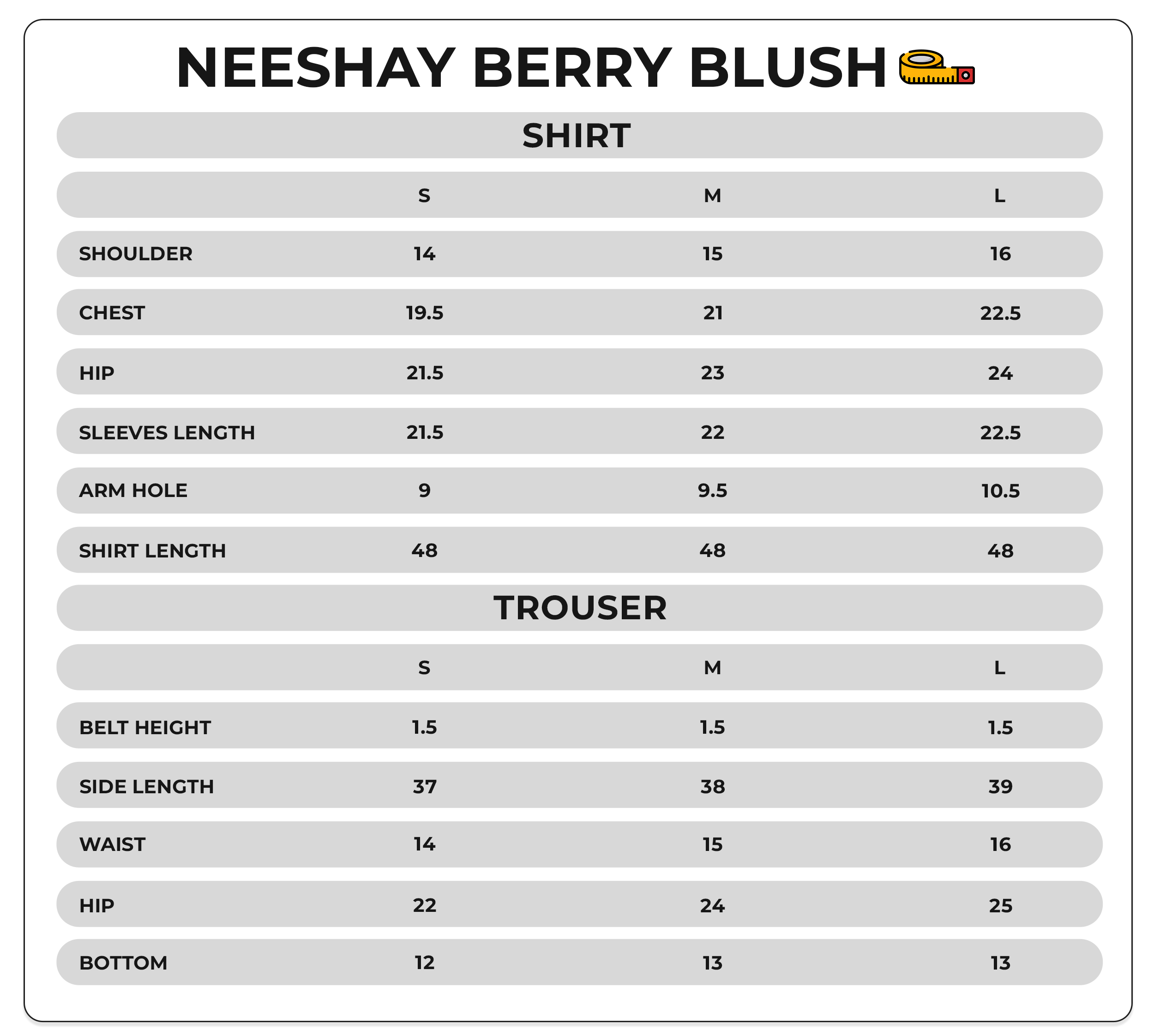 Size Chart Image