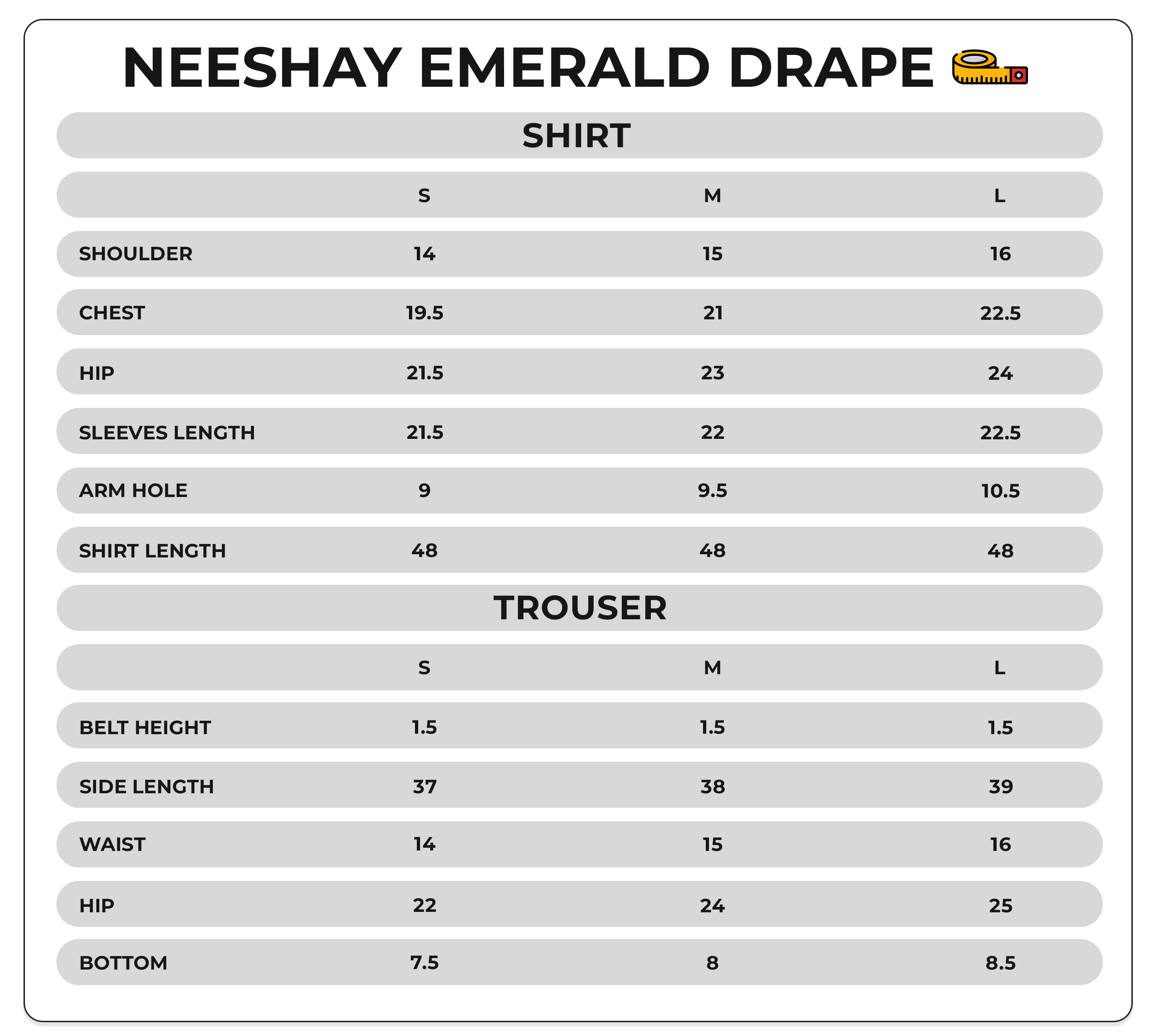 Size Chart Image