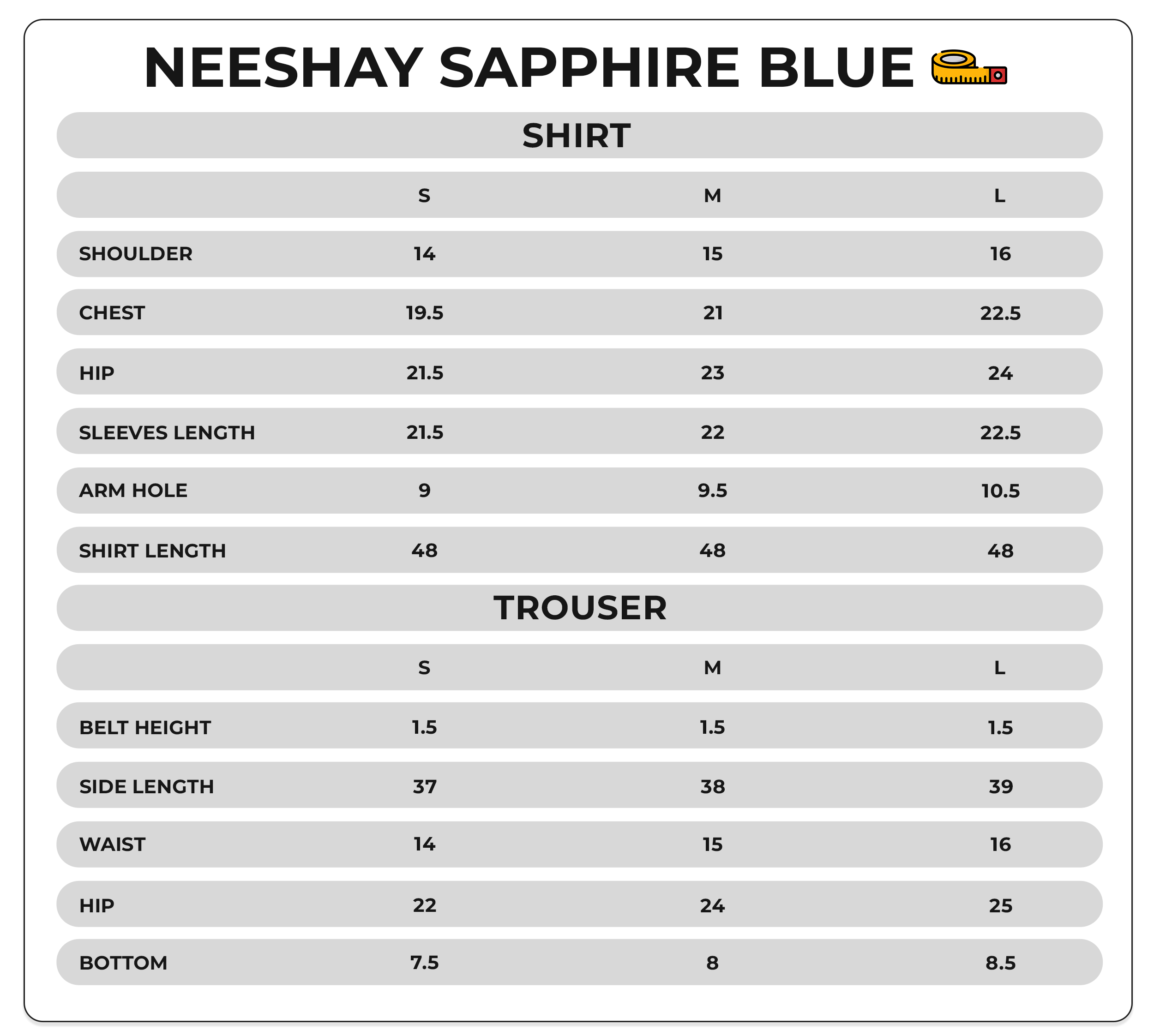 Size Chart Image