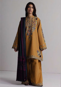 Winter - Coco by Zara Shahjahan - Unstitched 26 - D#2A - Ochre