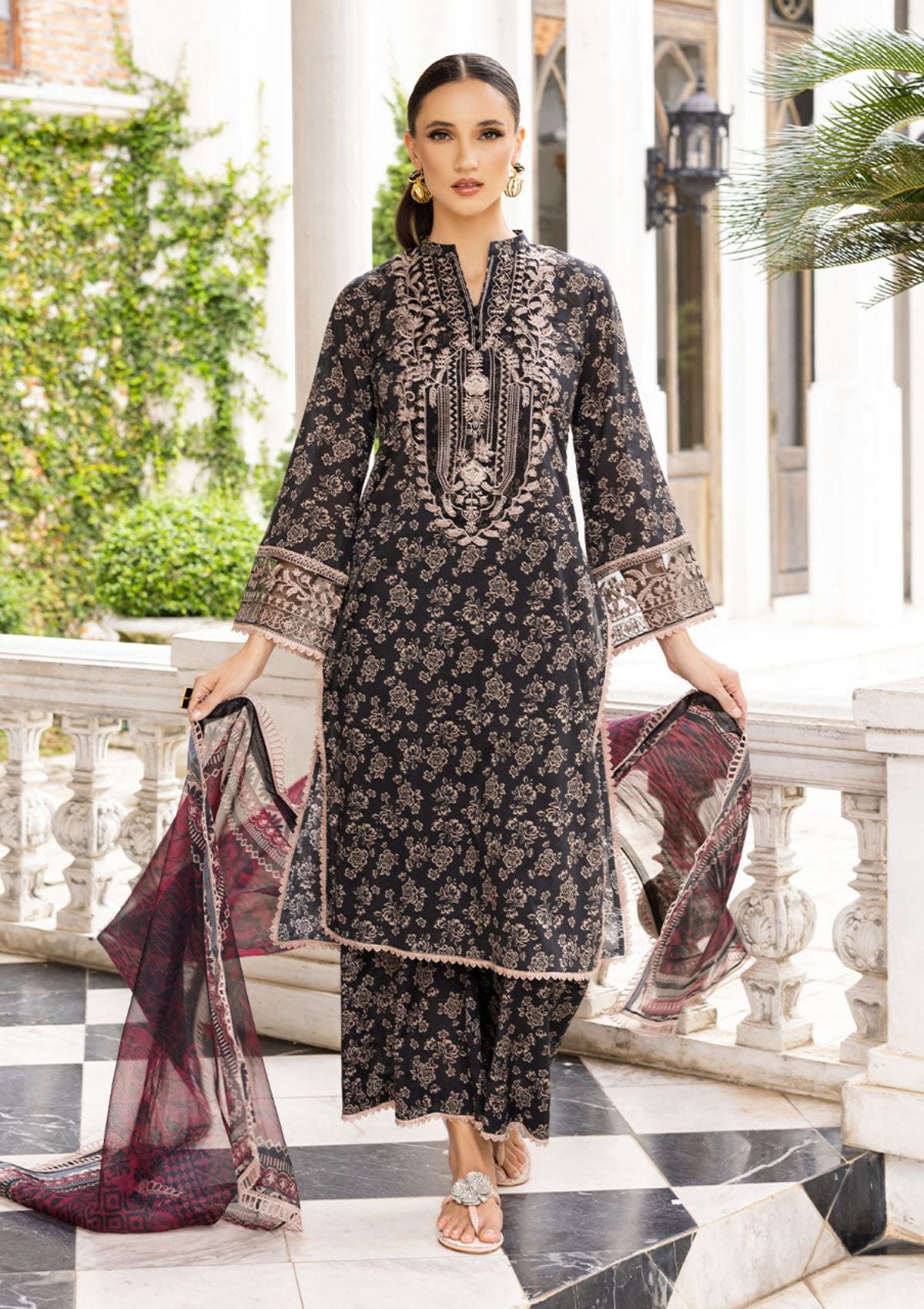 Lawn Collection - Zainab Chottani - Tahra - ZCT#6A - ONYX AURA