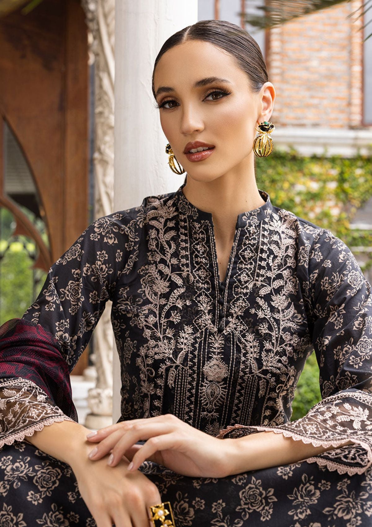 Lawn Collection - Zainab Chottani - Tahra - ZCT#6A - ONYX AURA