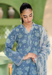 Lawn - Seran - Artisan Unstitched 25 - D-08 - AEGEAN