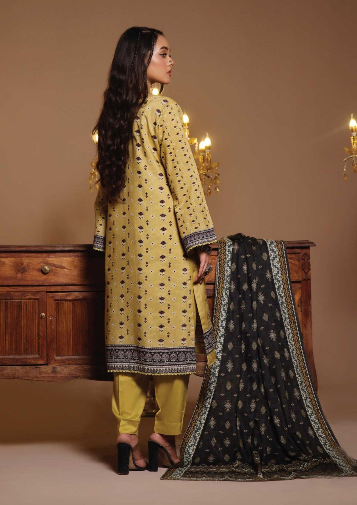 Winter Collection - Dressline - Nashwa - DN24#851 - L Yellow