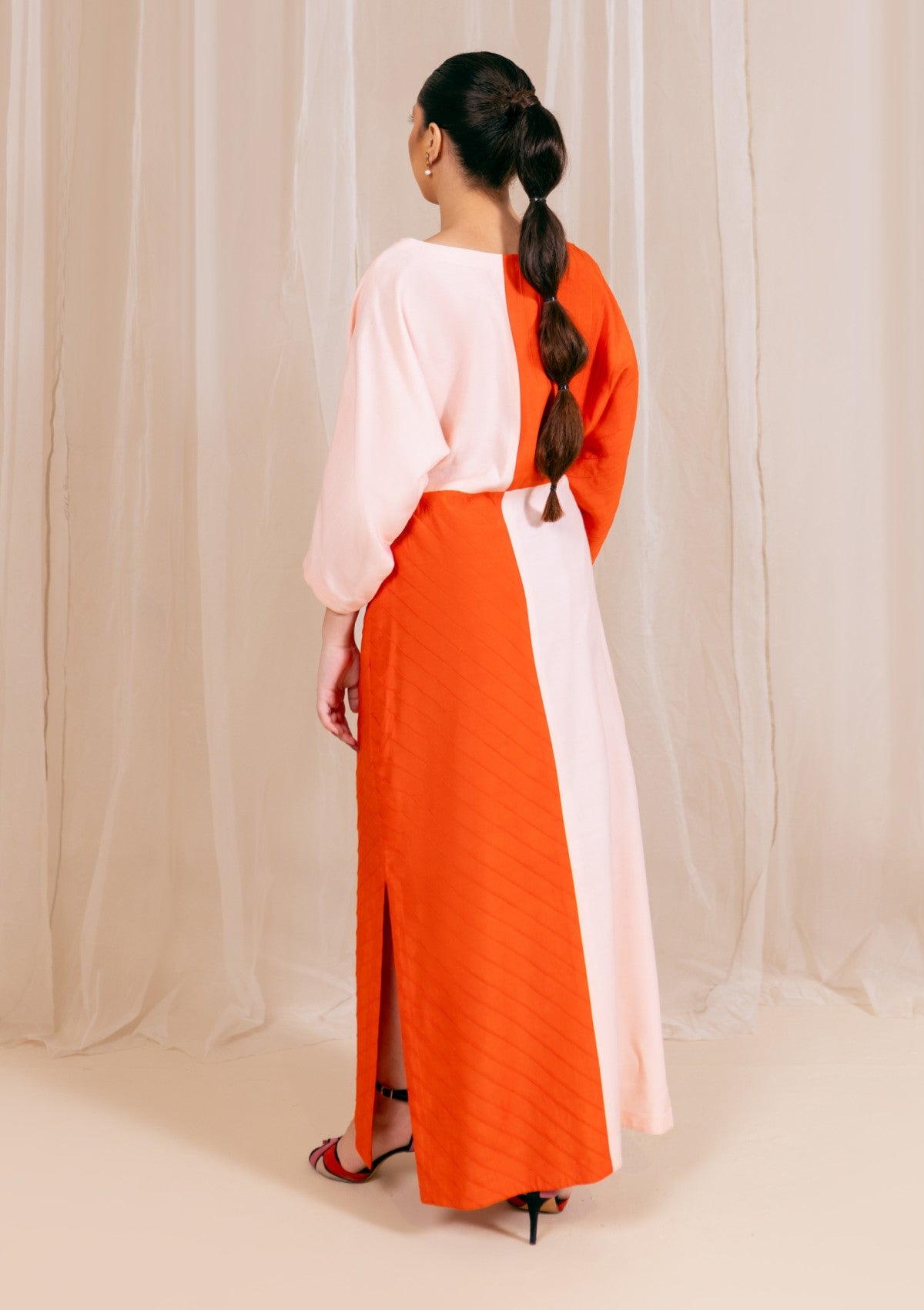 Stitched Collection - Fozia Khalid - Kaftaan - Coral Bloom