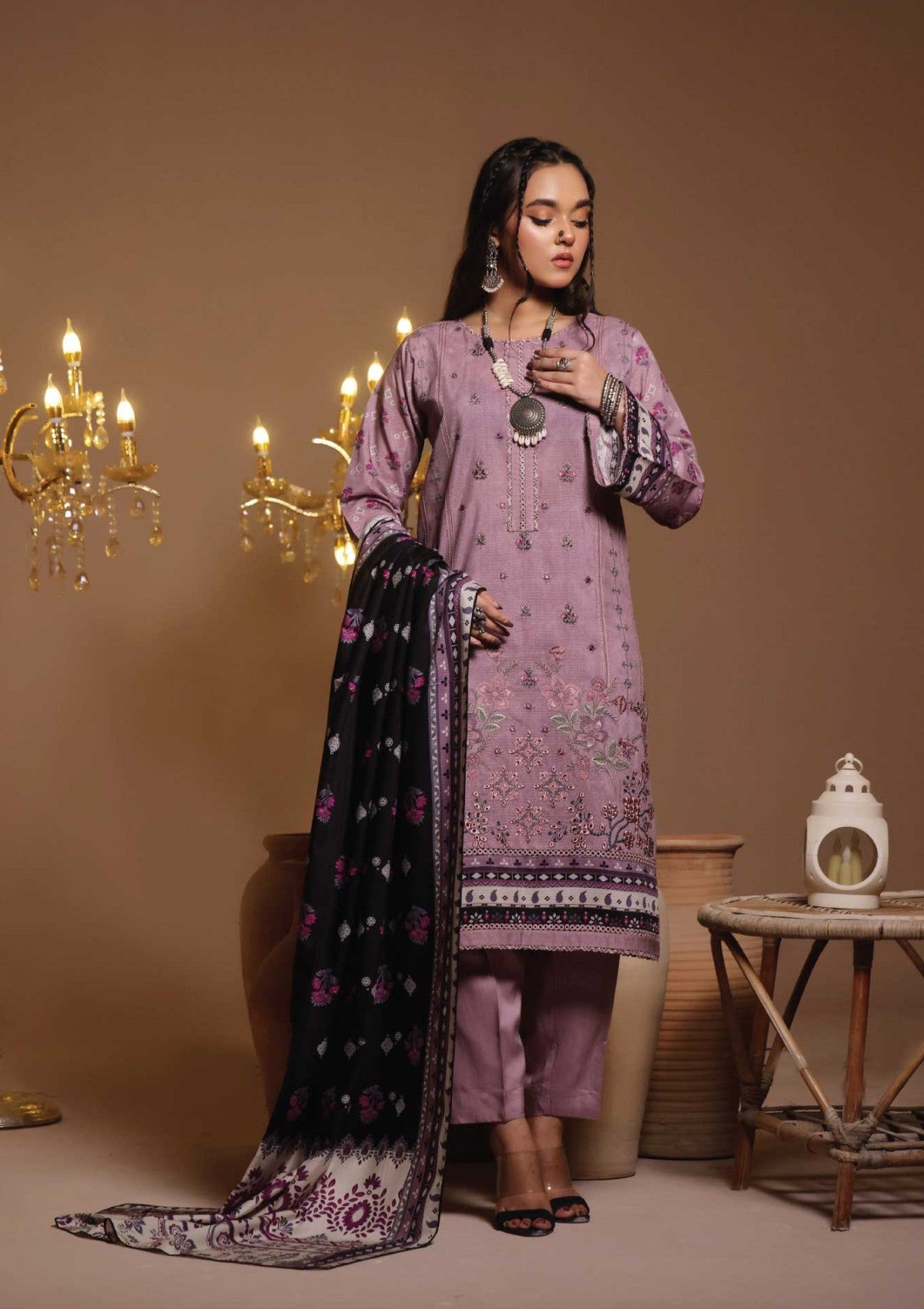 Winter Collection - Dressline - Nashwa - DN24#851 - T Pink