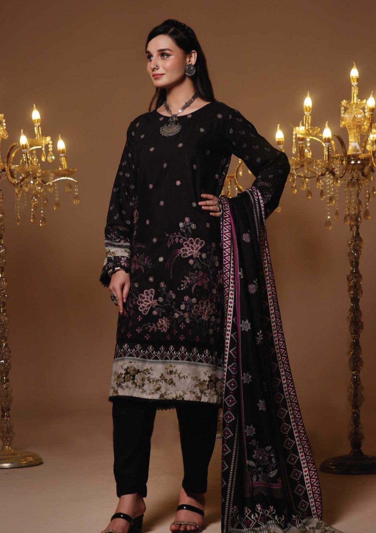 Winter Collection - Dressline - Nashwa - DN24#851 - Black