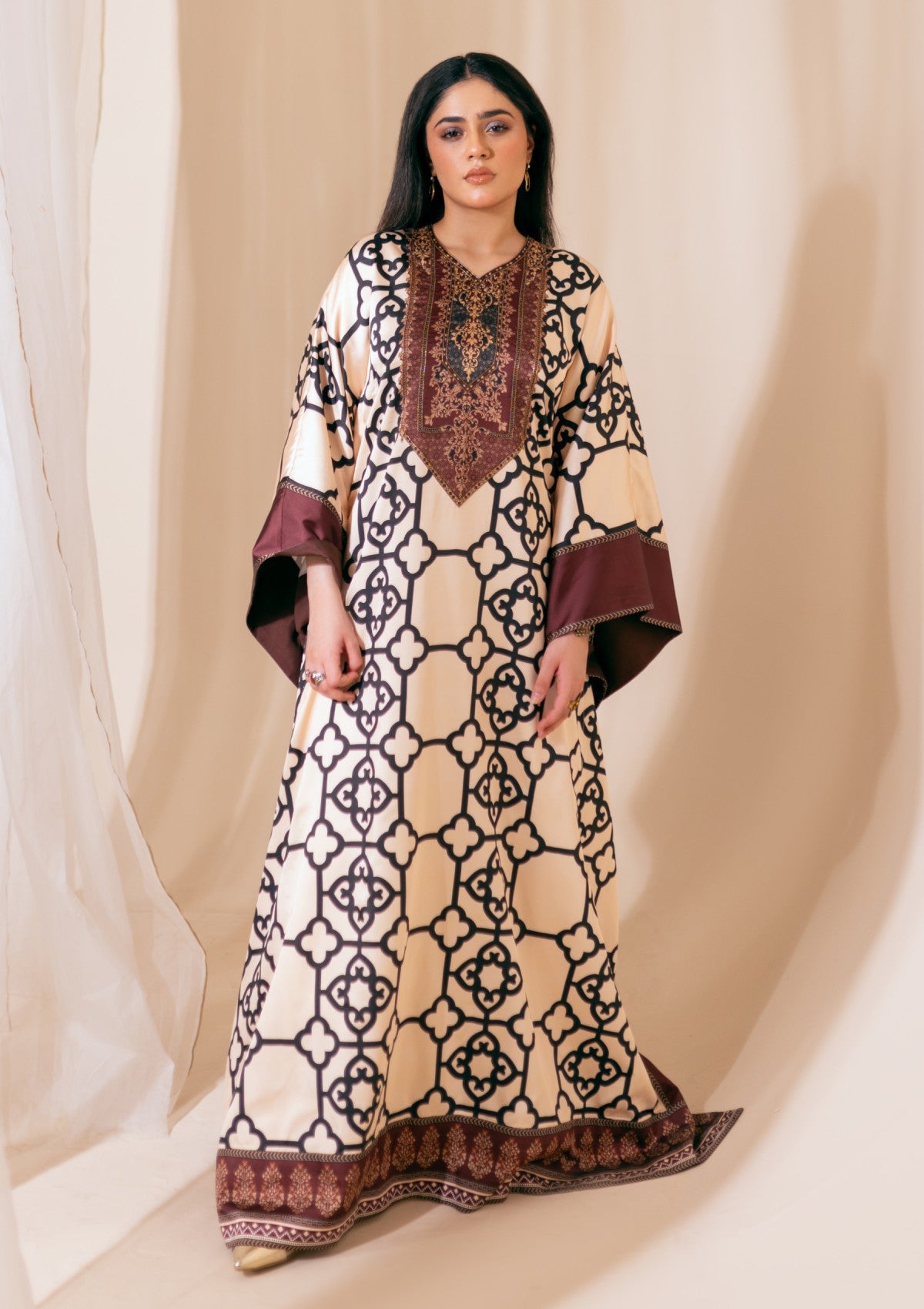 Stitched Collection - Fozia Khalid - Kaftaan - Ember Essence