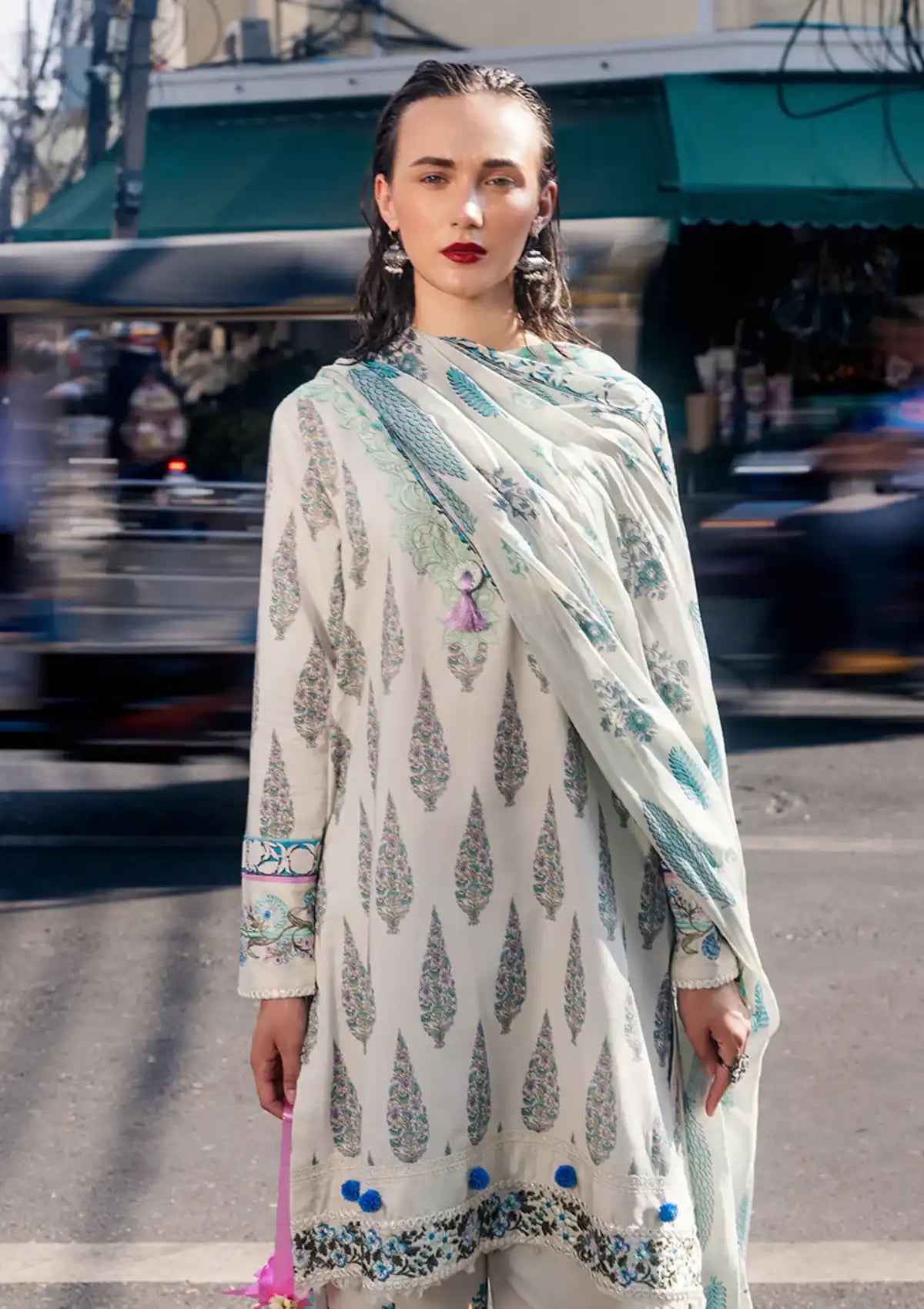 Lawn Collection - Roheenaz - Taneez - RT24#01 - B - Darya