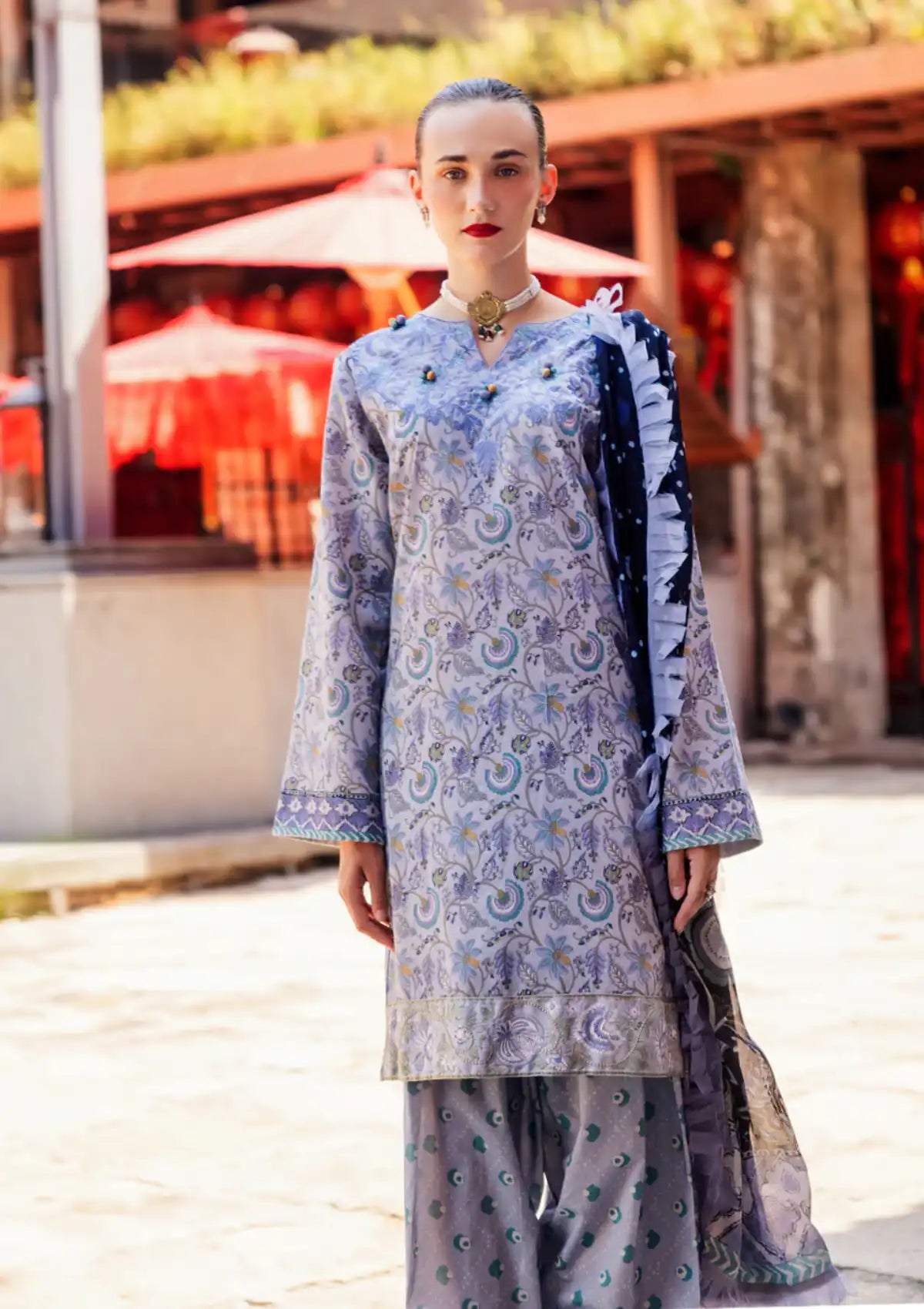 Lawn Collection - Roheenaz - Taneez - RT24#03 - A - Afsaneh