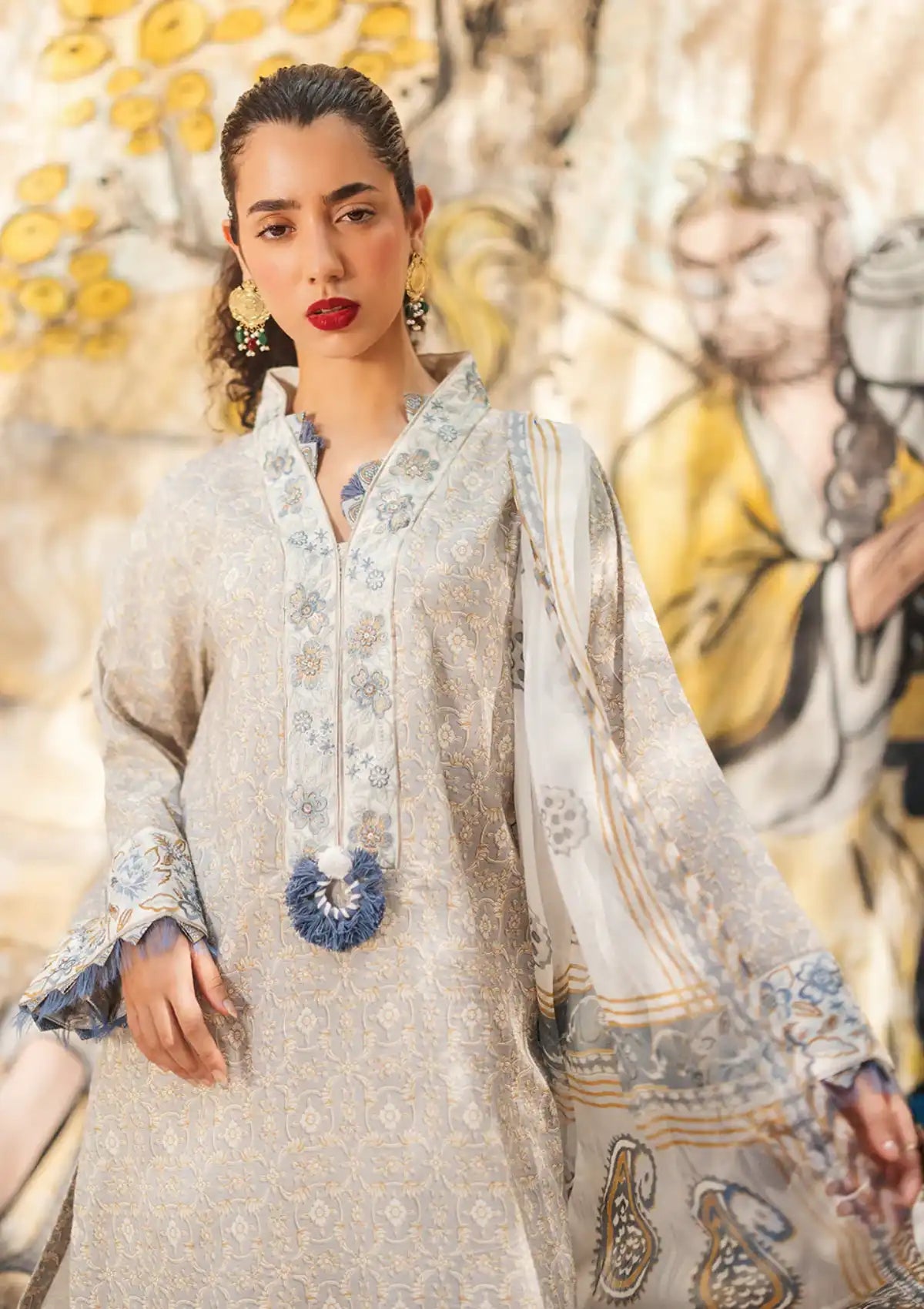 Lawn Collection - Roheenaz - Taneez - RT24#06 - A - Mahsa