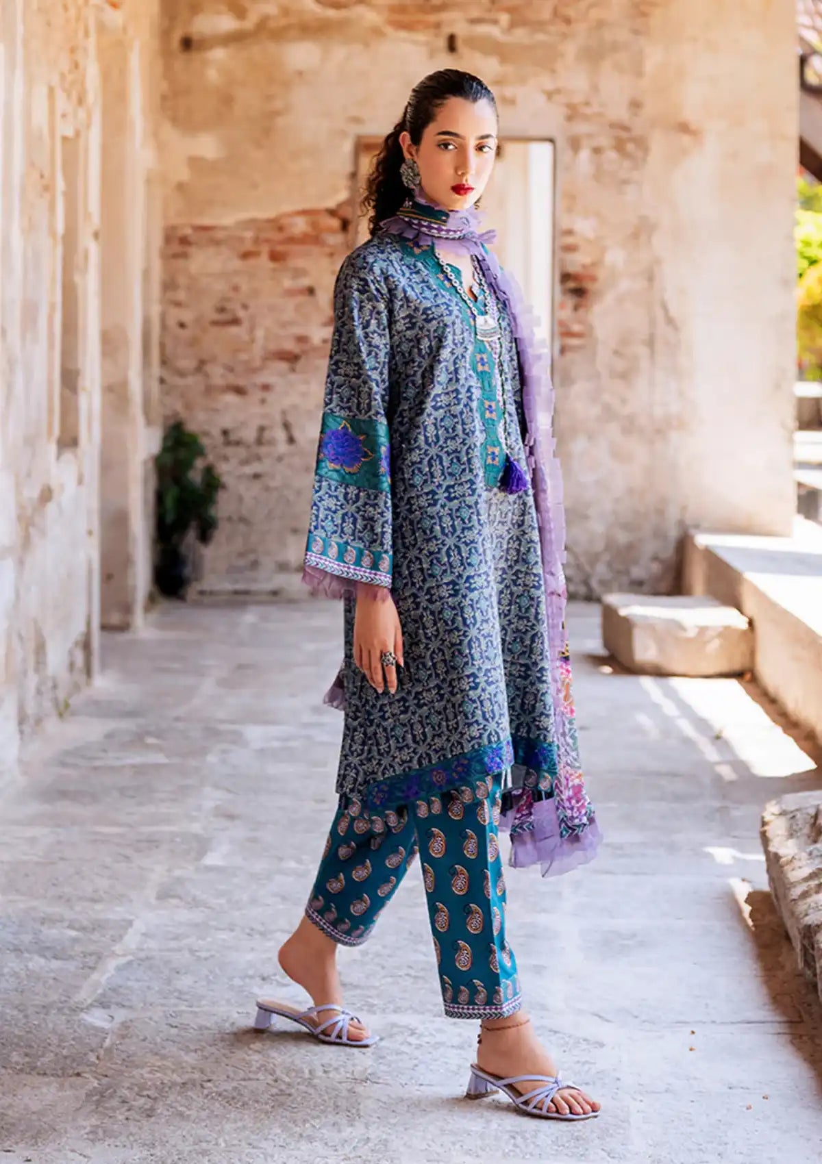 Lawn Collection - Roheenaz - Taneez - RT24#06 - B - Elika