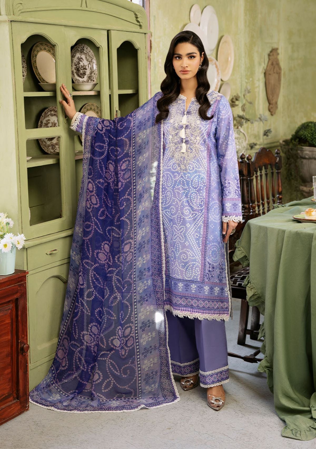 Lawn Collection - Roheenaz - Flora - Printed - RNP#3A - Celestia