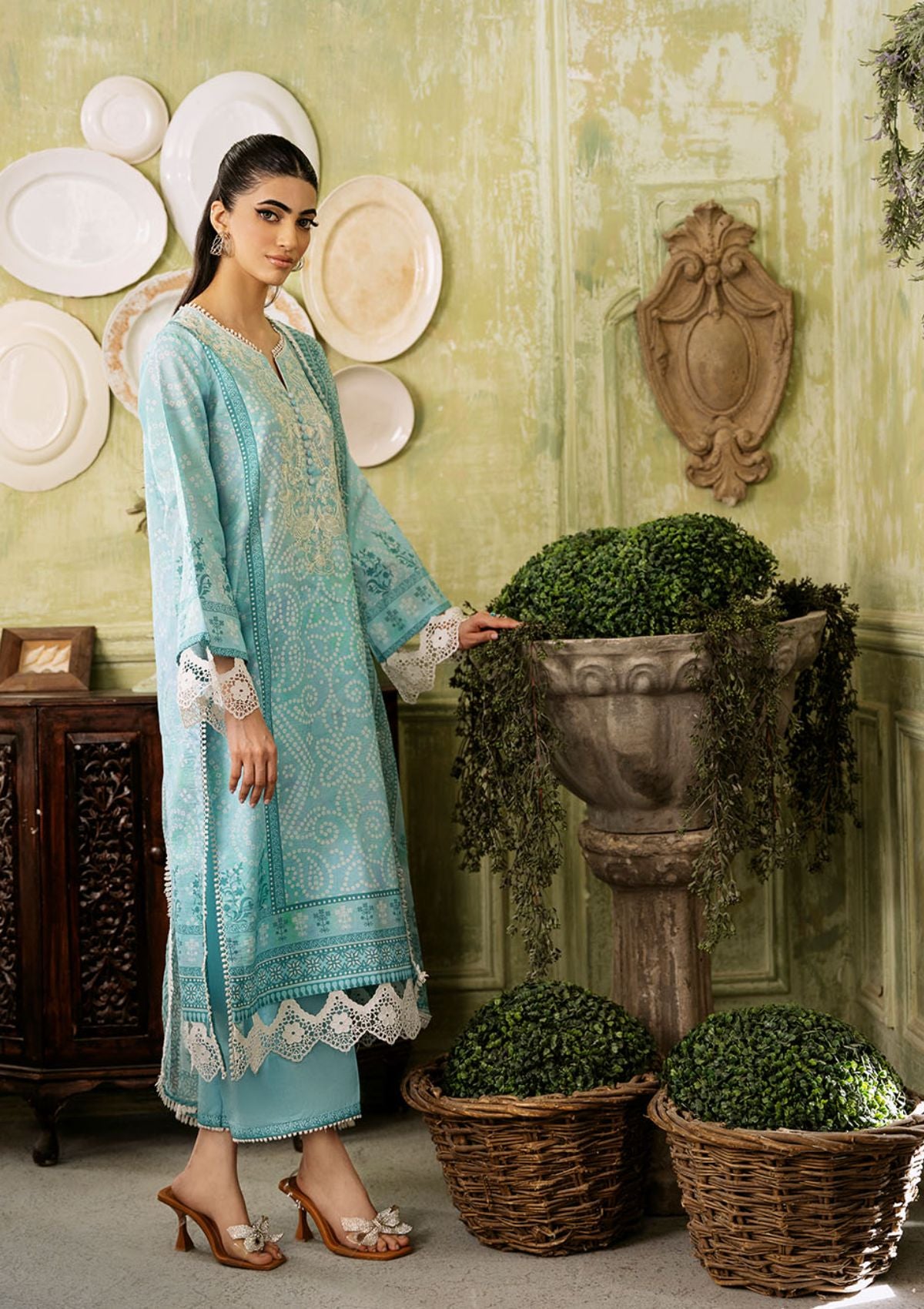 Lawn Collection - Roheenaz - Flora - Printed - RNP#3B - Mirage