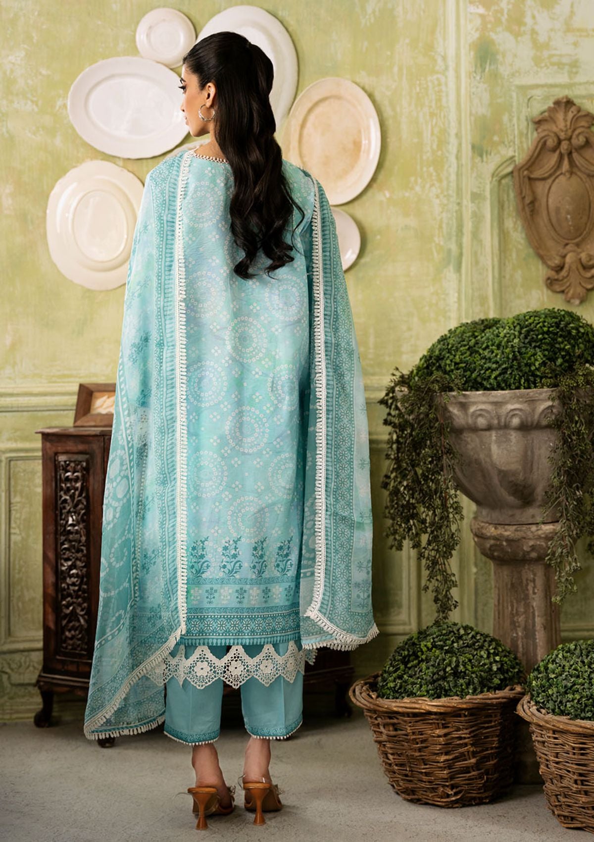 Lawn Collection - Roheenaz - Flora - Printed - RNP#3B - Mirage