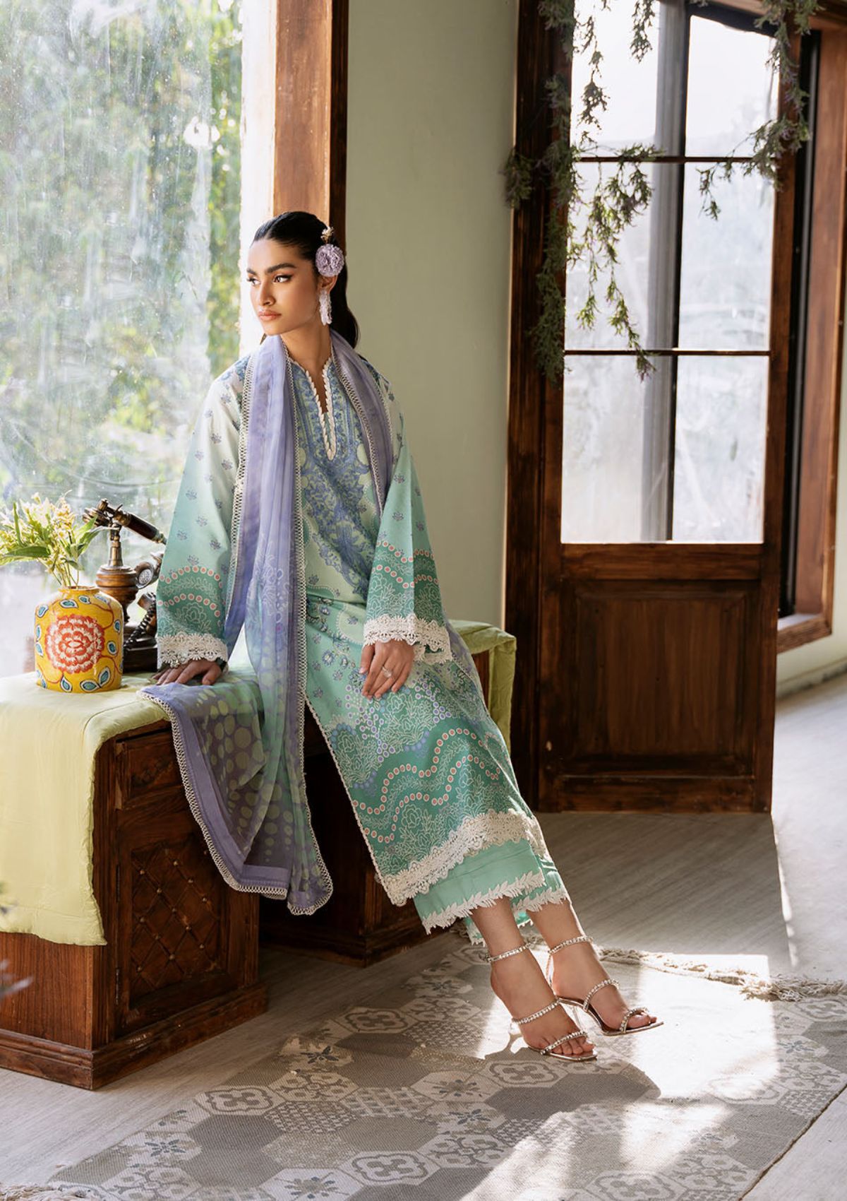 Lawn Collection - Roheenaz - Flora - Printed - RNP#4A - Elysium