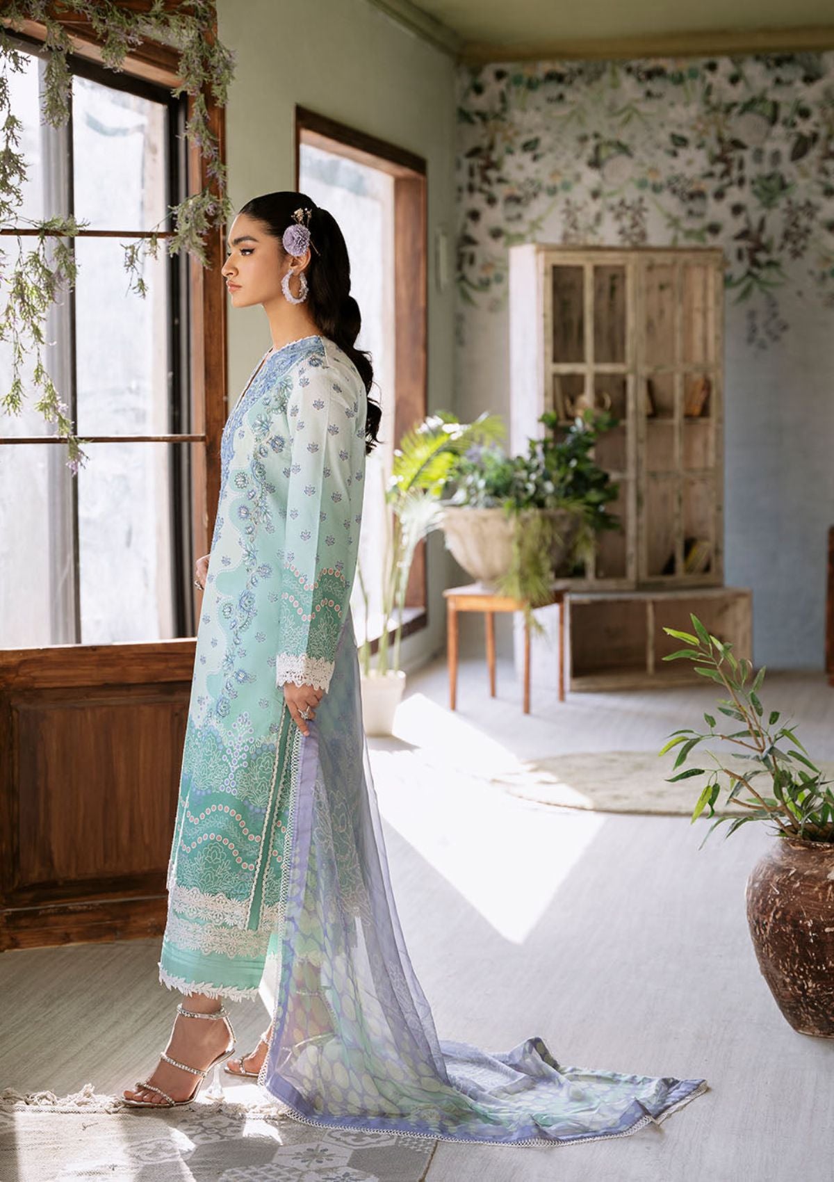 Lawn Collection - Roheenaz - Flora - Printed - RNP#4A - Elysium