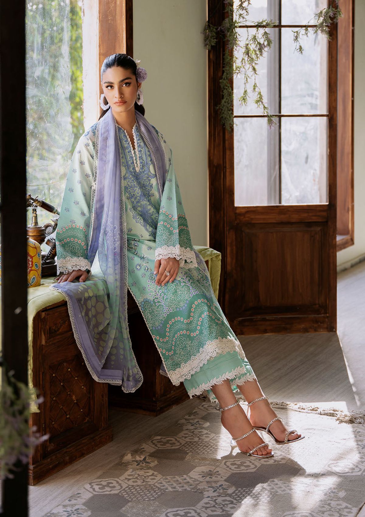 Lawn Collection - Roheenaz - Flora - Printed - RNP#4A - Elysium