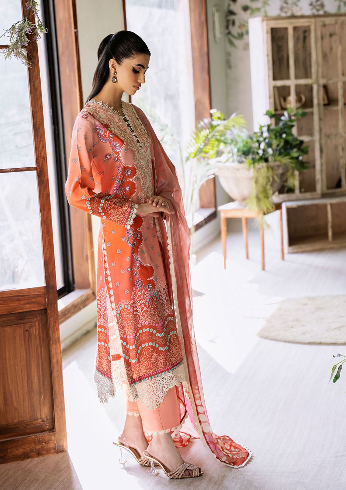 Lawn Collection - Roheenaz - Flora - Printed - RNP#4B - Serenade