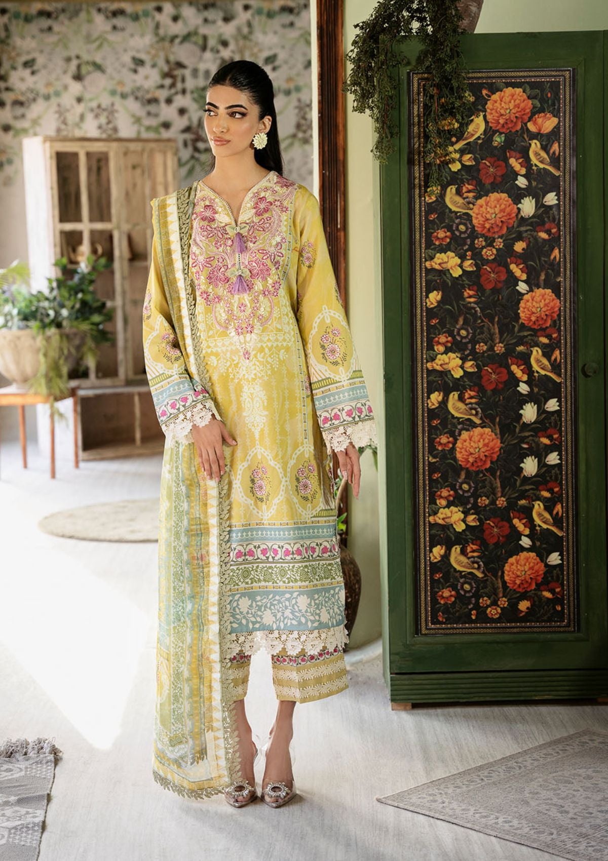 Lawn Collection - Roheenaz - Flora - Printed - RNP#7B - Mystique